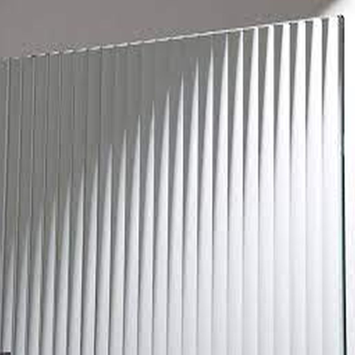 10mm BOHEMIAN Fluted Clear Toughened Glass
