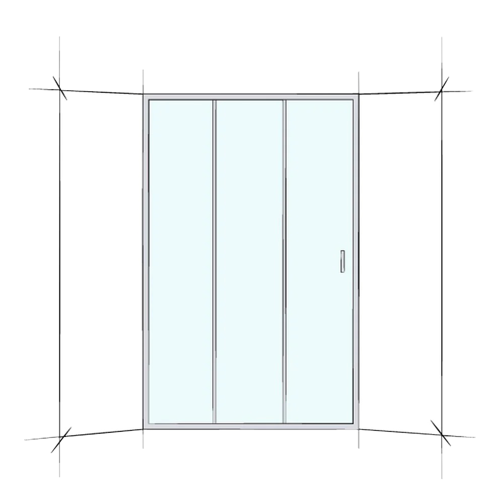 Custom Framed Sliding Wall-To-Wall (2 Door Sliding)